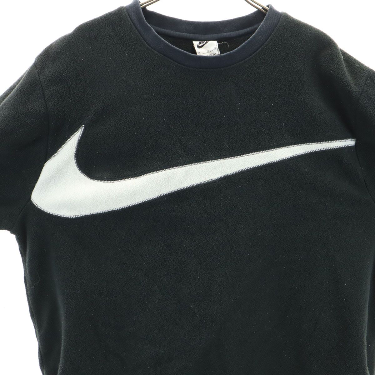 NIKE ナイキ 長袖 フリース トレーナー XL ブラック メンズ 古着 