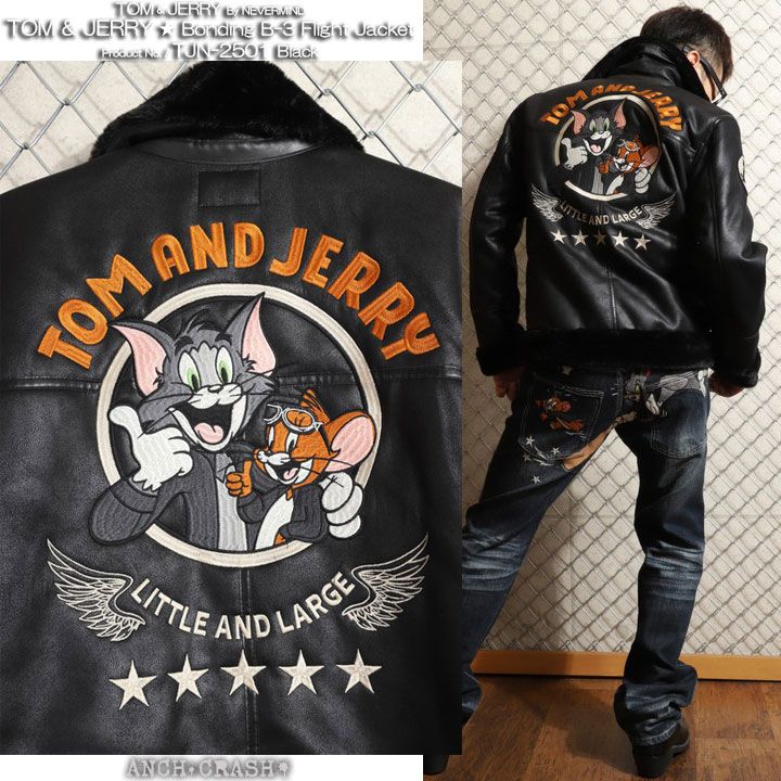トムとジェリー ボンディング B-3 フライトジャケット TJN-2501 TOM