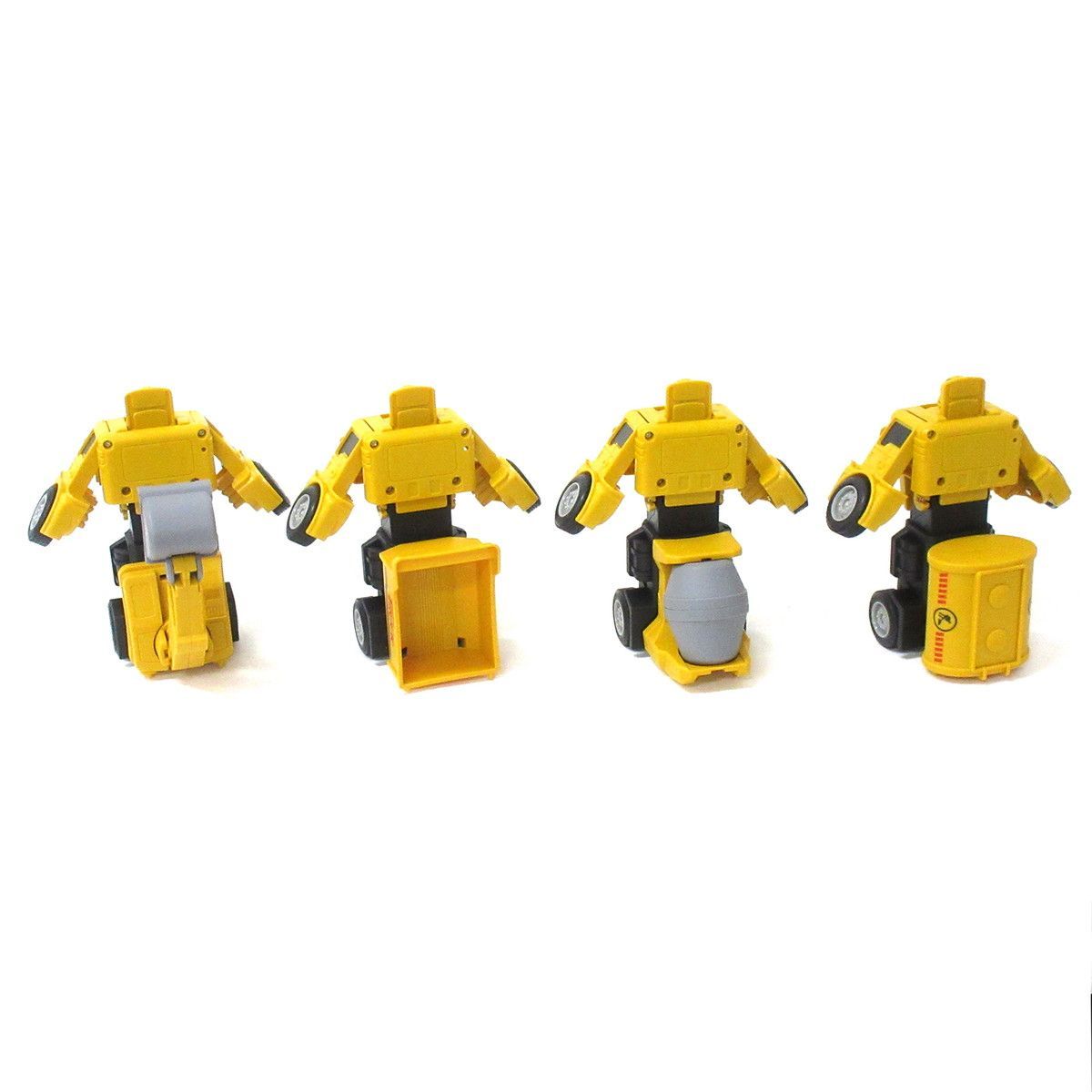 マシンロボ他変形ミニカー 5体セット 変形 ロボット 建設車 ミニカー トランスフォーム フリクション