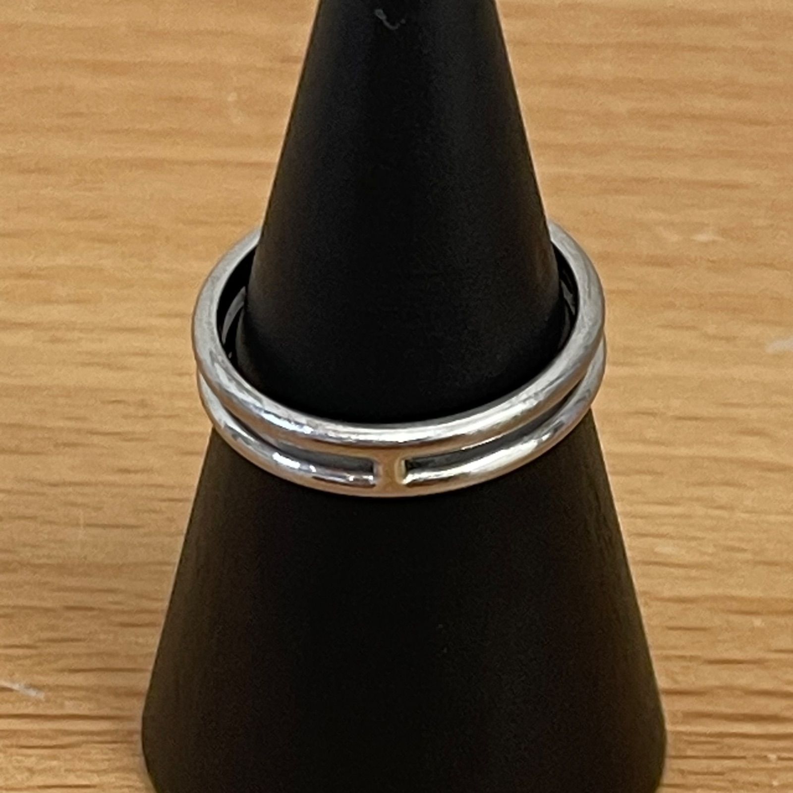 □エルメス HERMES 750 K18WG アリアンヌ リング 49 約9号 A25-3215