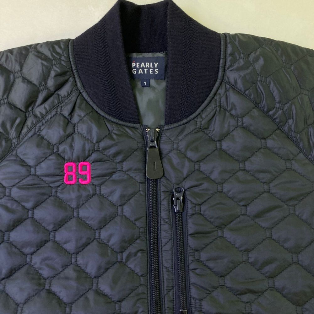 サイズ：1 PEARLY GATES パーリーゲイツ ハーフジップ半袖中綿ブルゾン
