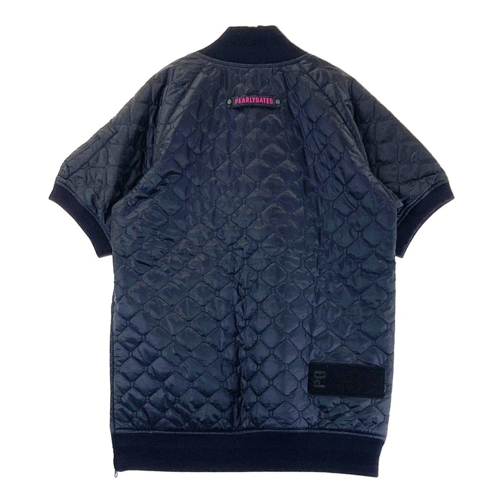 サイズ：1 PEARLY GATES パーリーゲイツ ハーフジップ半袖中綿ブルゾン