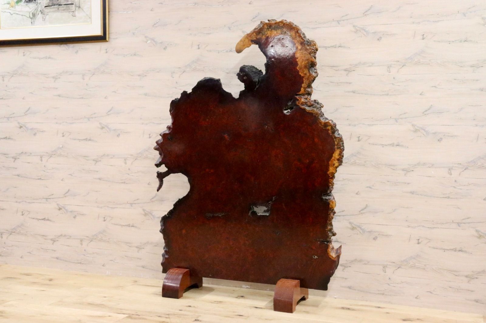 最終 美品 花梨 天然木1枚板 衝立(ついたて) 衝立（ついたて） 一枚板