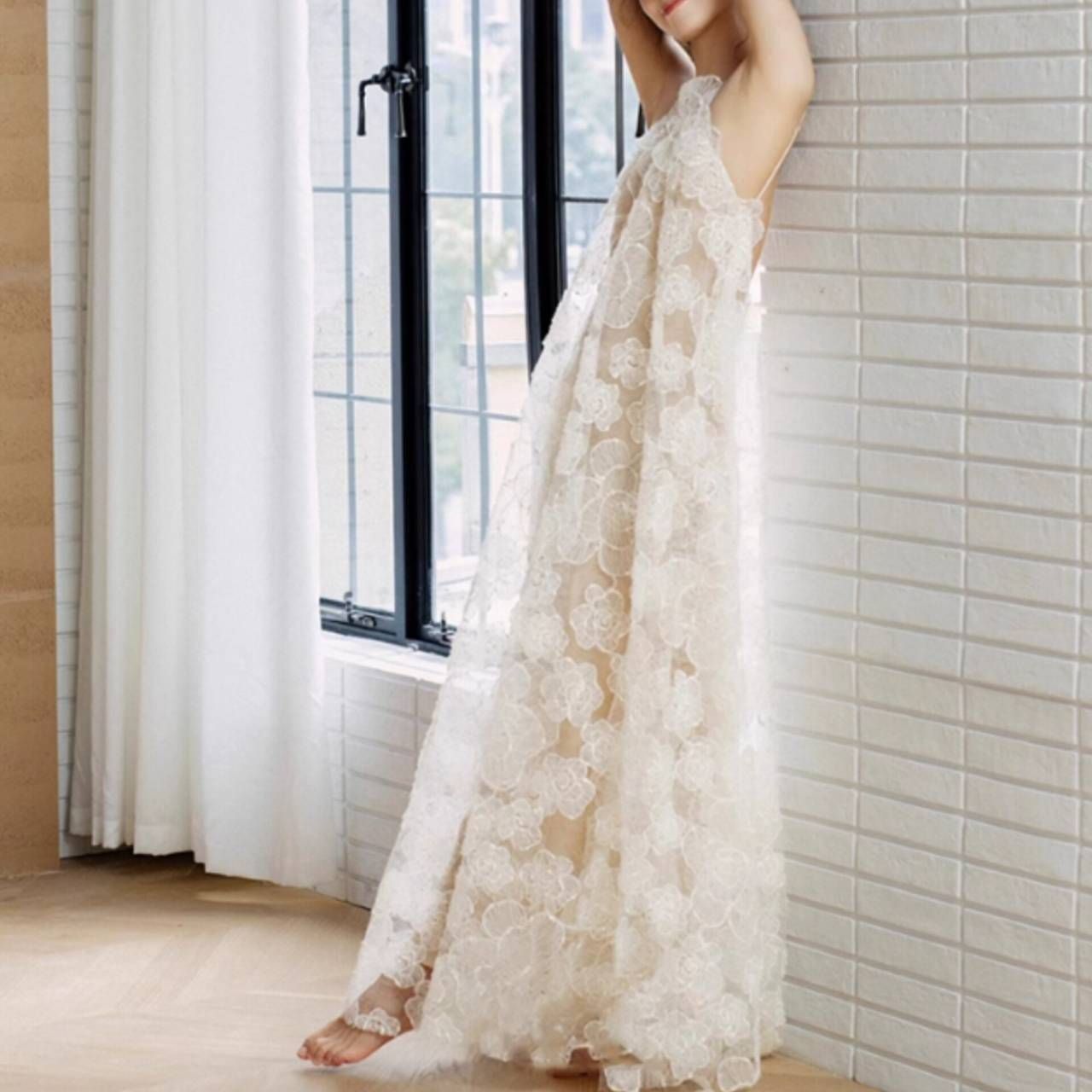 バックレス お花レース