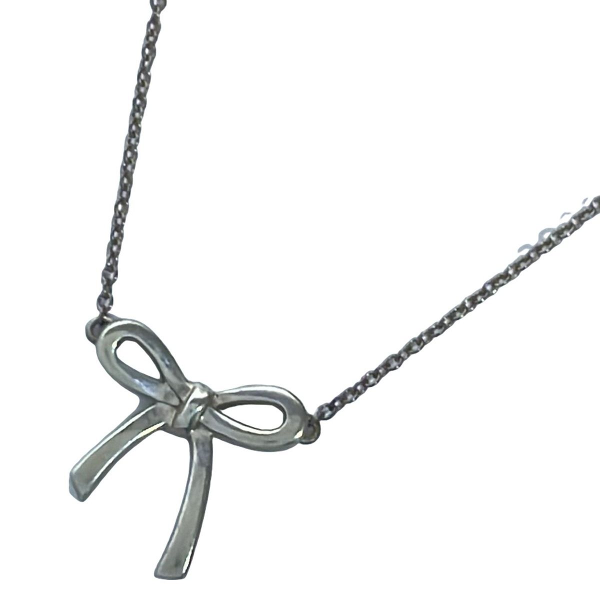 TIFFANY&Co.(ティファニー) ネックレス - シルバー リボン TIFFANY&Co