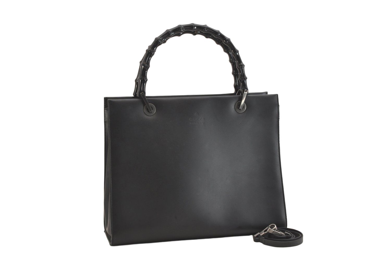 グッチ ハンドバッグ バンブー/GG柄 0021016 黒 GUCCI