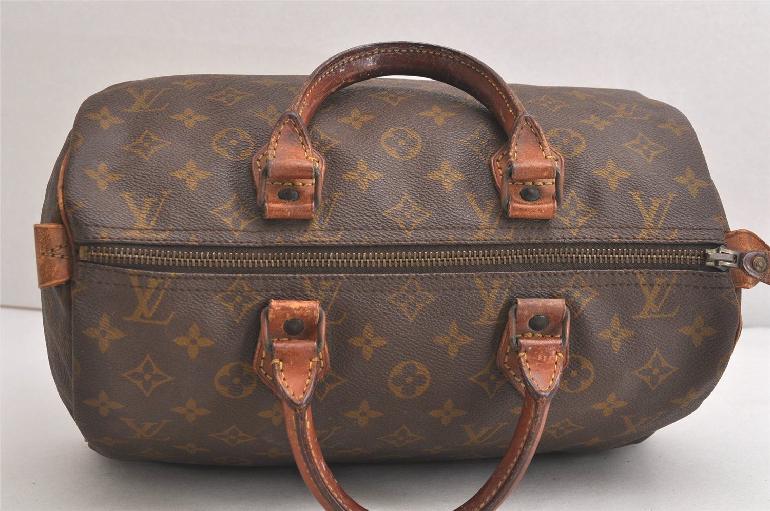 【鑑定済】ルイヴィトン スピーディ 30 バッグ ミニボストン ブラウン 鑑定済】ルイヴィトン スピーディ 30 バッグ ミニボストン ブラウン