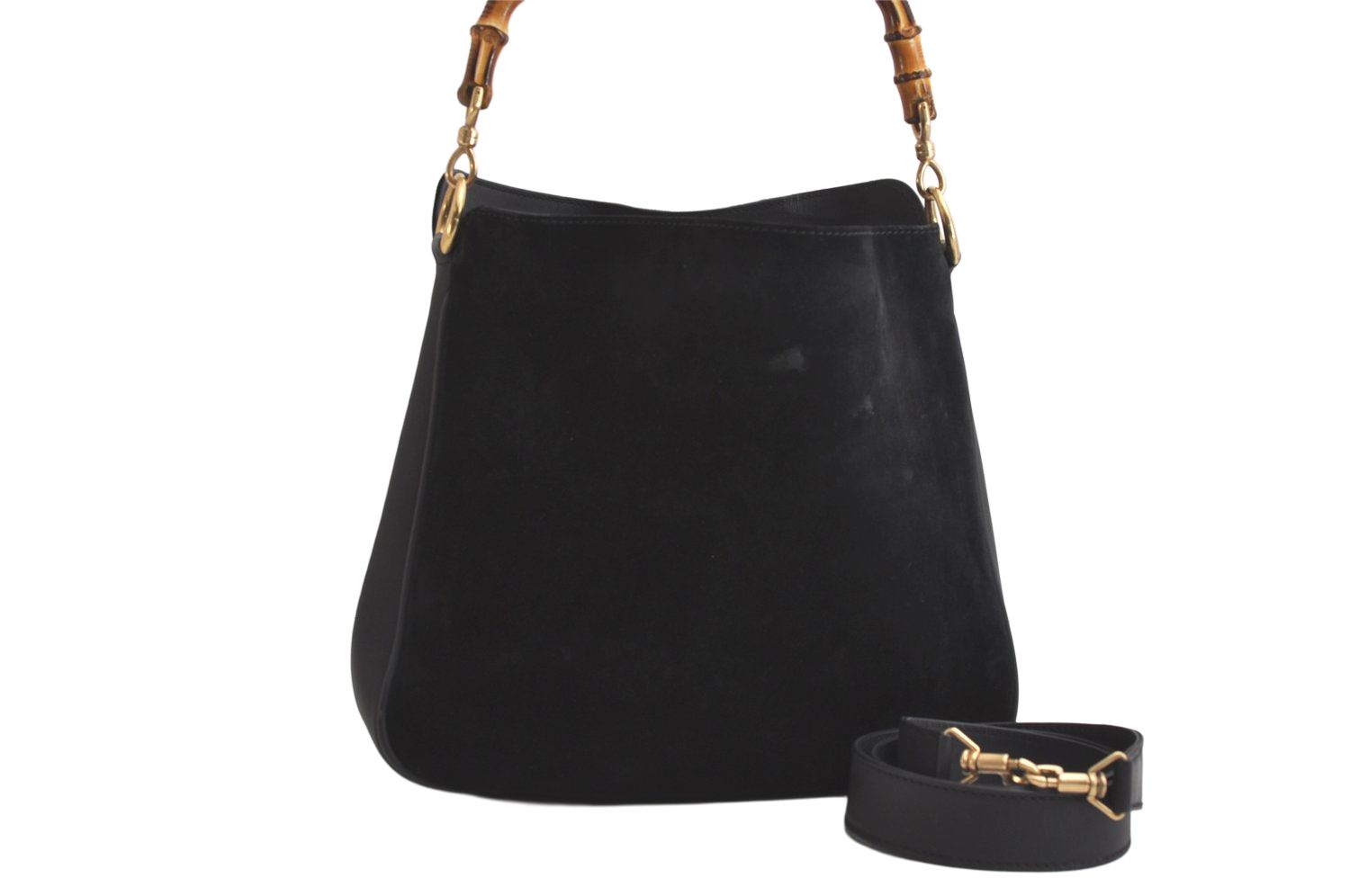 【良品】GUCCI グッチ バンブー ヴィンテージ ハンドバッグ スエード GUCCI（グッチ） 2WAY バンブー ハンドバッグ レディース スウェード