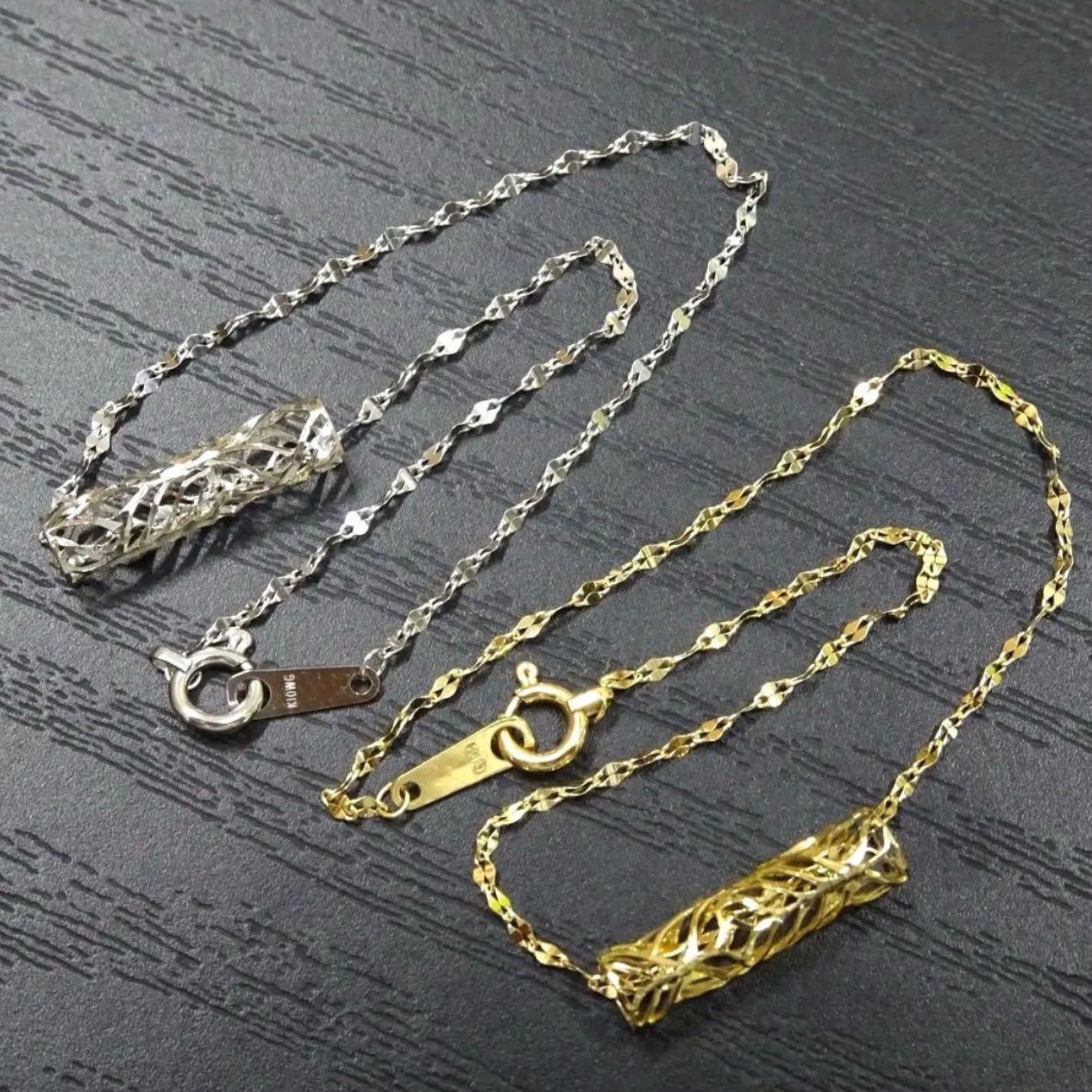 K10 & K10WG 10金ゴールド & ホワイトゴールド 416 ペア 2個セット 