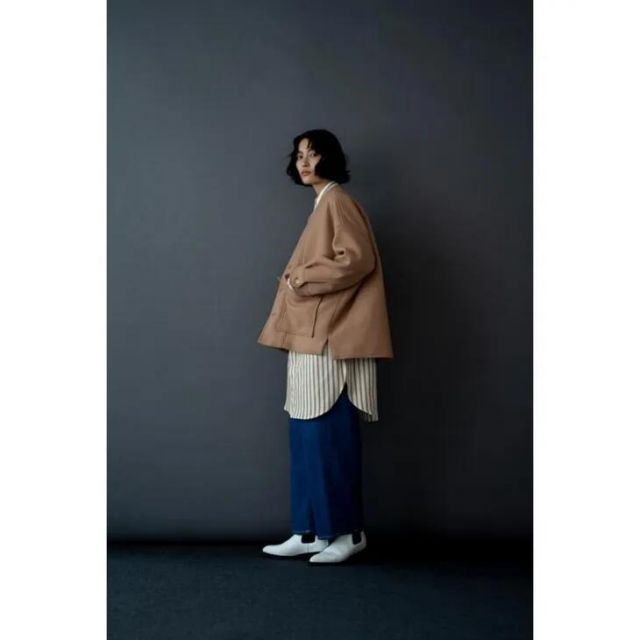 MANON (マノン) | MELTONCARDIGAN JKT (camel) one size | メルトン