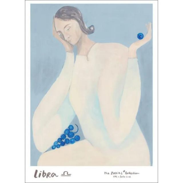 THE POSTER CLUB x SOFIA LIND | Libra 天秤座 | 50x70cm アートポスター 北欧 ポスタークラブ ソフィアリンド 星座 てんびん座