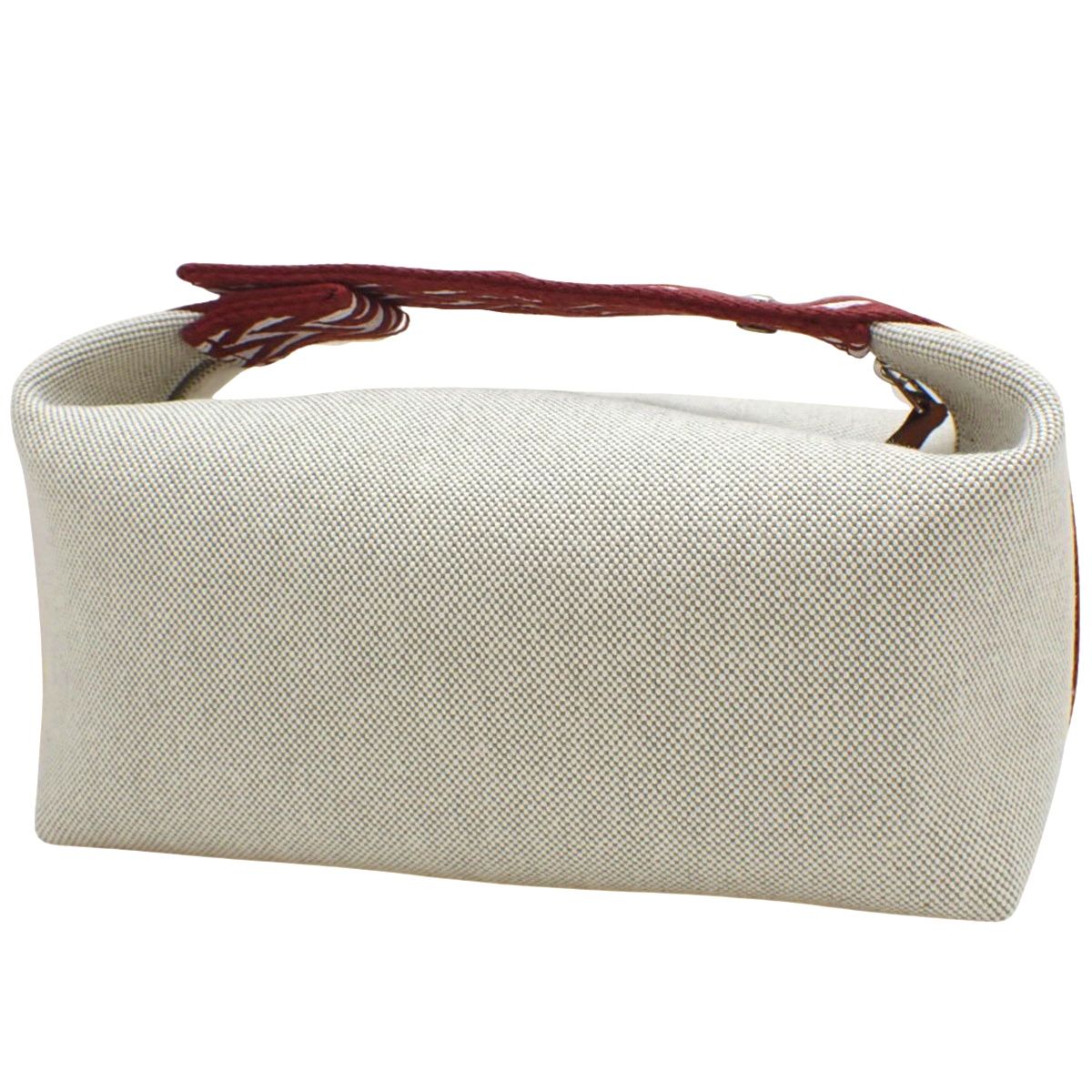 エルメス ポーチ ブリッド・ア・ブラックPM ベージュ/シルバー金具  