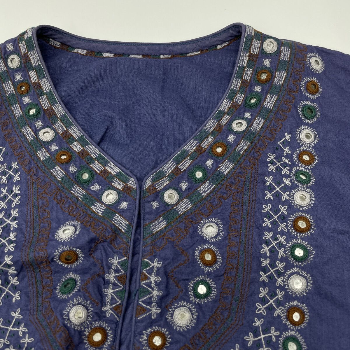 Haat ハート HA82FJ570 ﾊﾟｰﾌﾟﾙ 五分袖 オファー 刺繍ﾜﾝﾋﾟｰｽ 2 