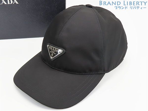 PRADA プラダ ナイロン トライアングルロゴ ベースボールキャップ