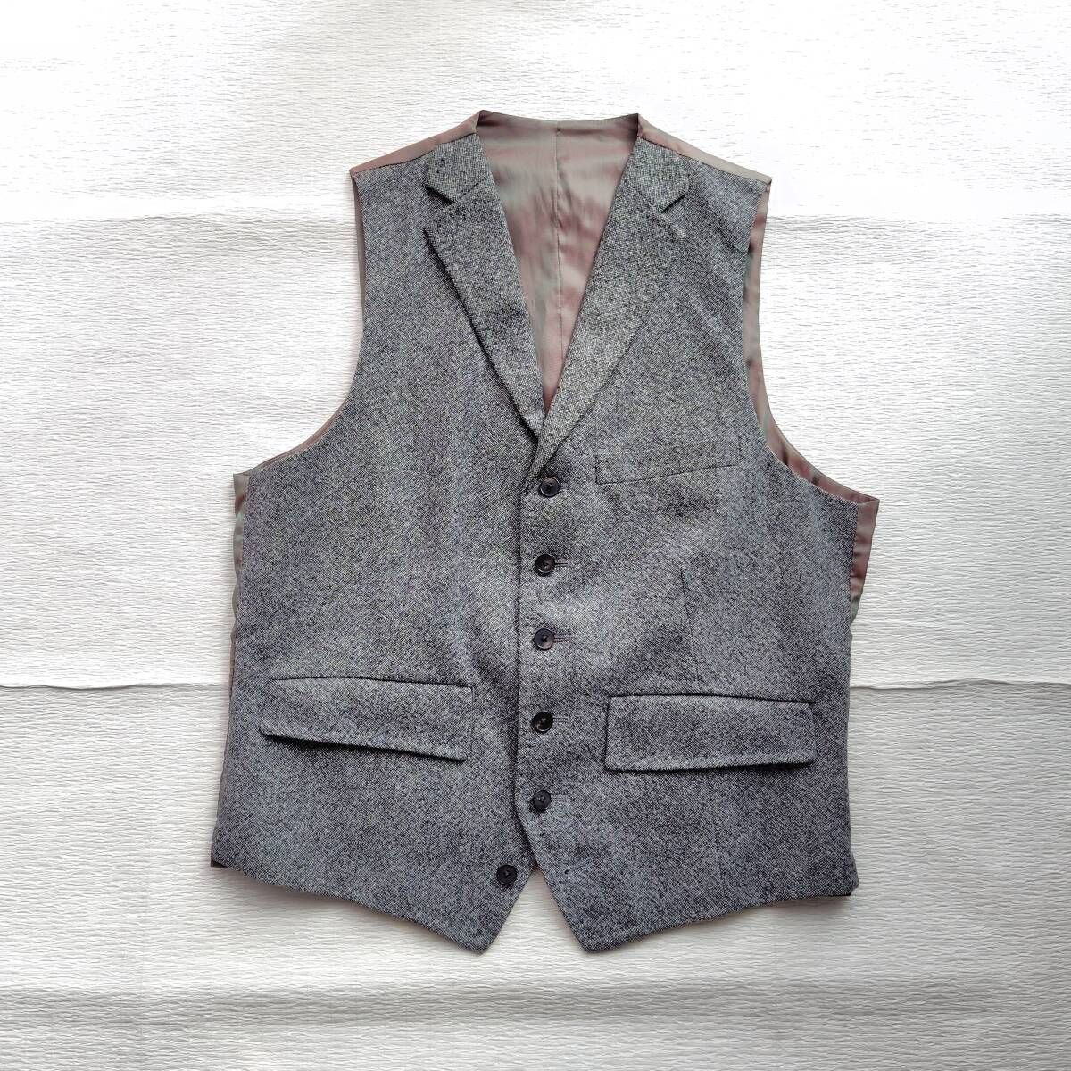 纏うはイタリアの気品】 冬 メンズ グレー 160-8Drop S ウール THE