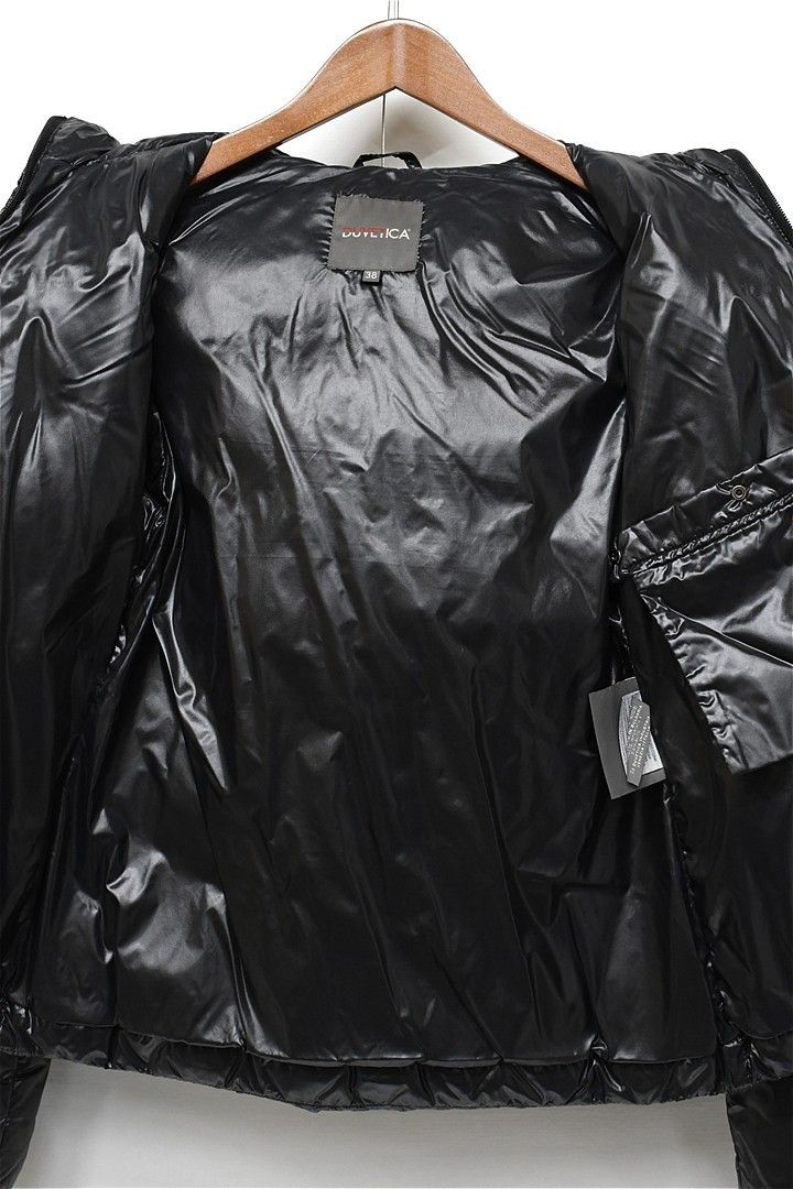 Q363/DUVETICA ショートダウンジャケット ファー 38 M 黒 - メルカリ