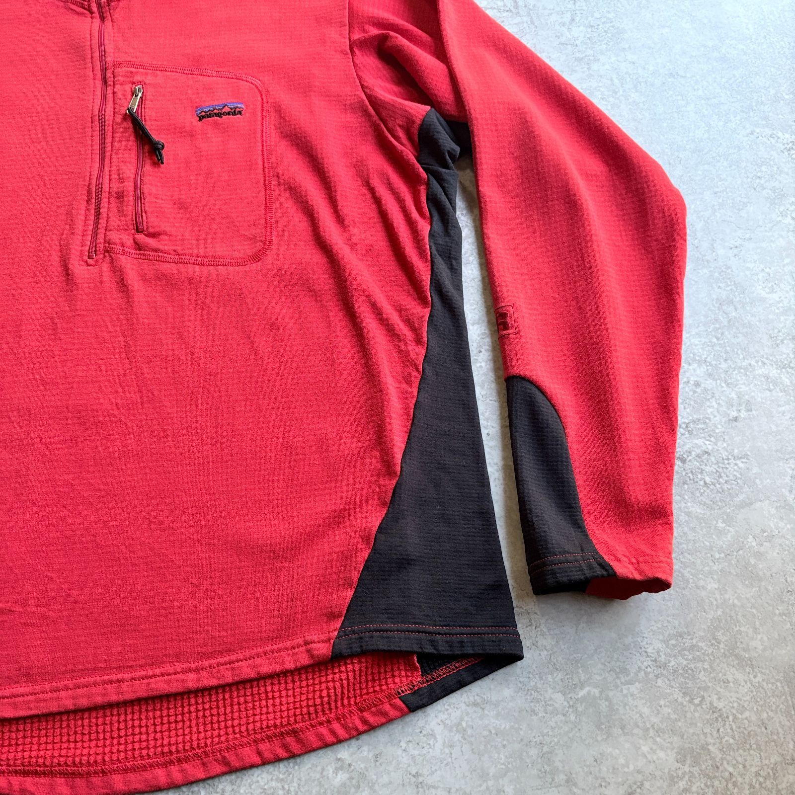 00s 2001年 USA製 patagonia R1 Flash Pullover 【 red 】 