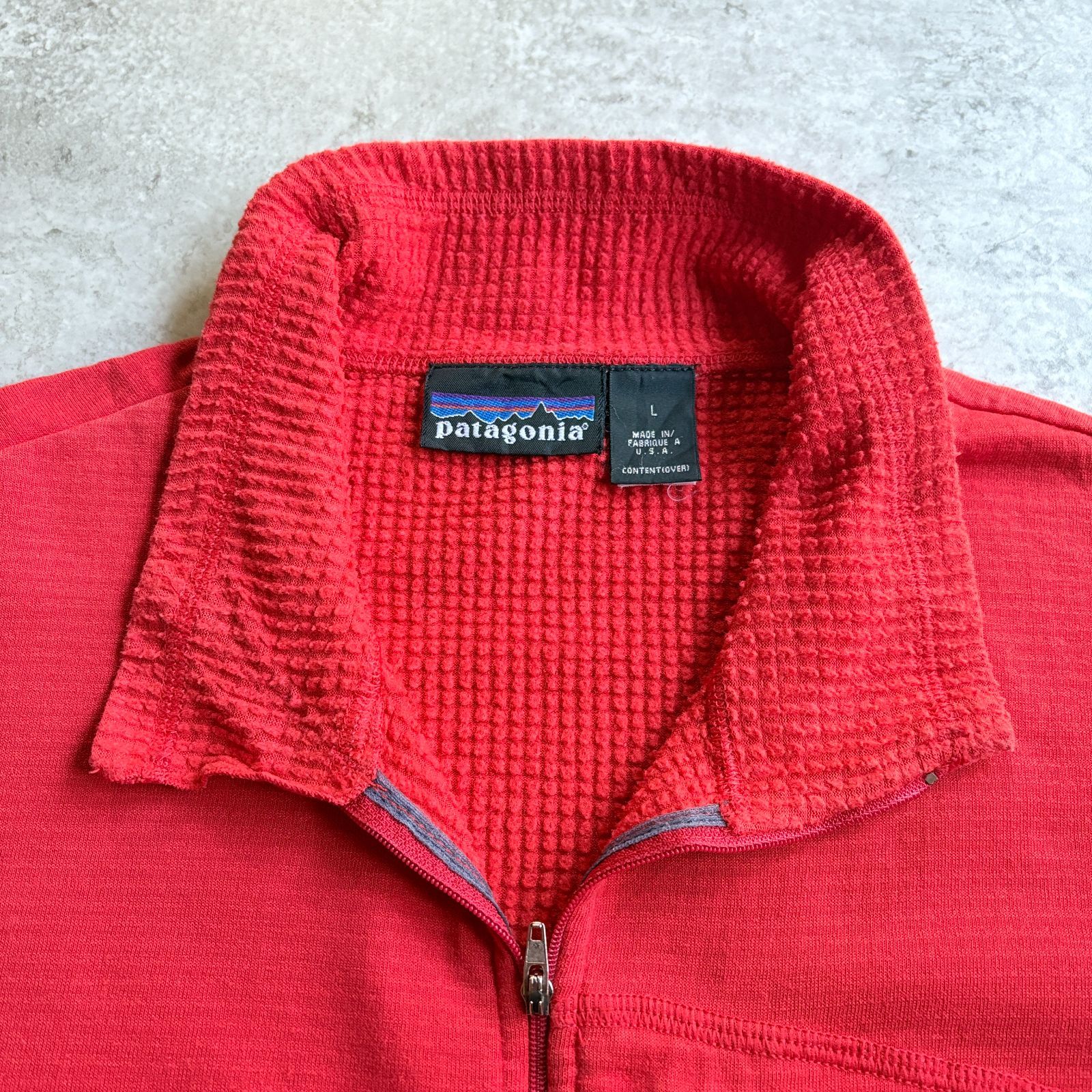 00s 2001年 USA製 patagonia R1 Flash Pullover 【 red 】 