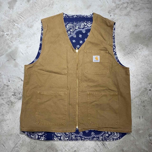 CARHARTT REVERSIBLE VEST SIZE-XL カーハート リバーシブル ベスト