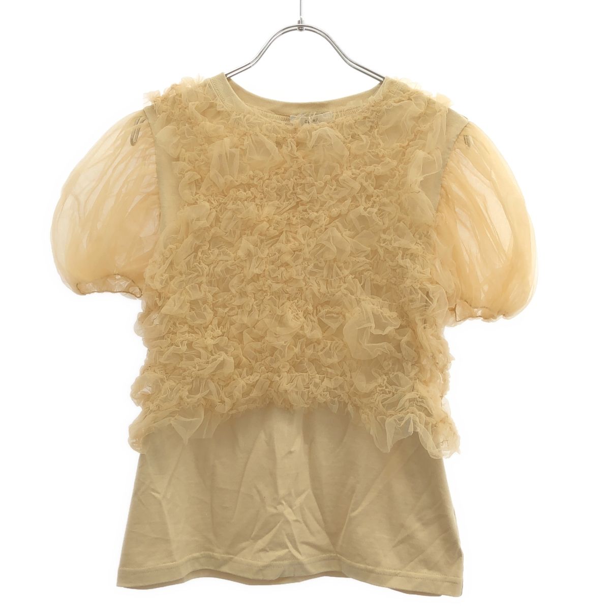 CLANE クラネ 25SS TULLE VEST LAYERED TOPS チュールベストレイヤード CLANE クラネ 25SS TULLE VEST LAYERED TOPS チュールベストレイヤード