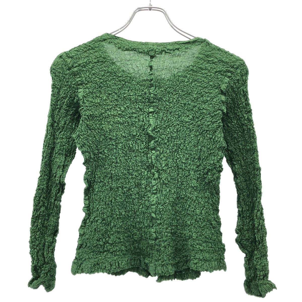 me ISSEY MIYAKE　シワ加工 カリフラワー カーディガン me ISSEY MIYAKE ミーイッセイ ミヤケ シワ加工カリフラワー