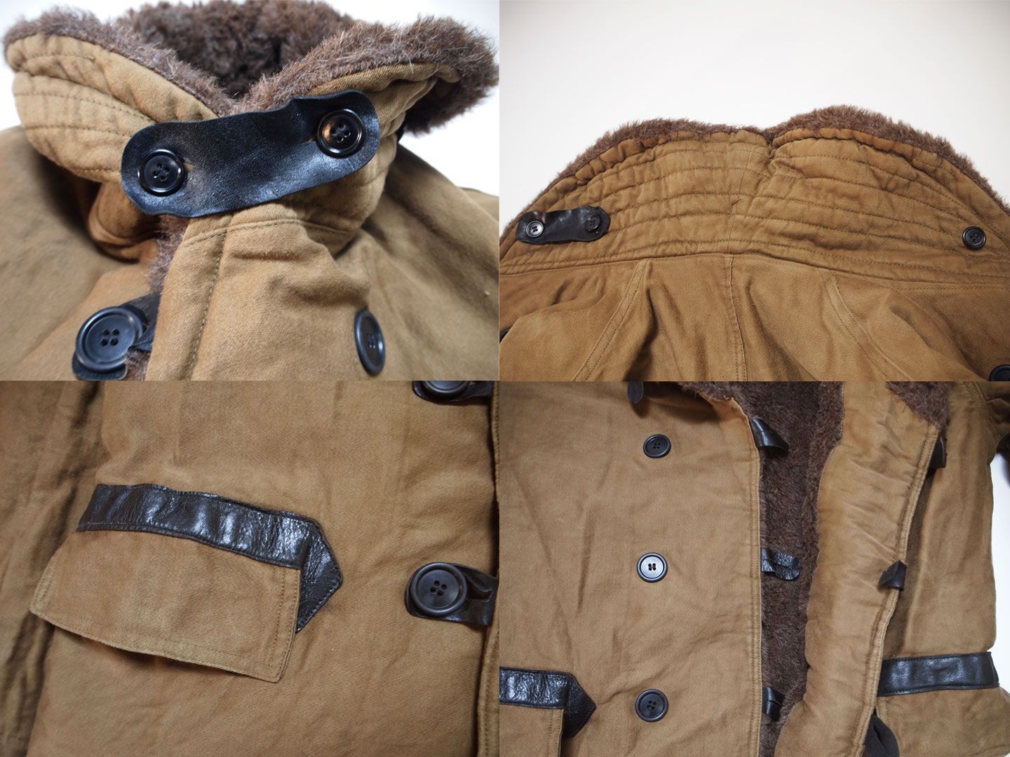 40's Vintage【US NAVY/USMC】WW2 Born Stormer Coat Transport Coat