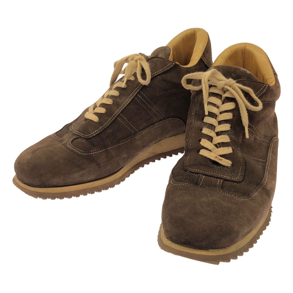 SANTONI サントーニ スエードスニーカー ブラウン 7 1/2 - メルカリ