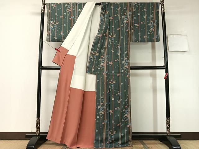 平和屋着物○上質な小紋 舞桜 正絹 逸品 CAAS0324th