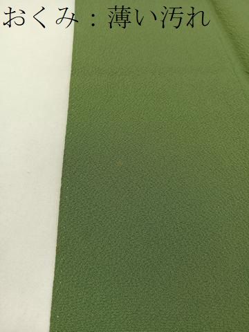 平和屋着物○上質な色無地 鳩羽鼠色 鬼しぼ縮緬 正絹