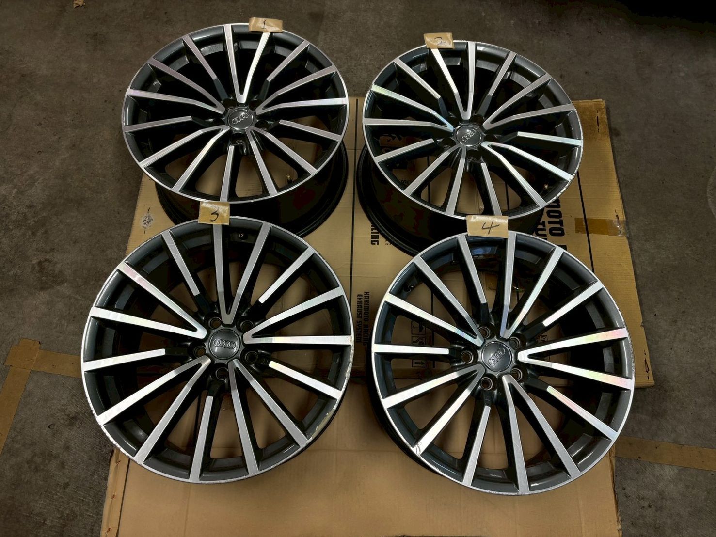 アウディ A5 F5CYRF 2.0 TFSI クアトロスポーツ 19インチ 純正ホイール 