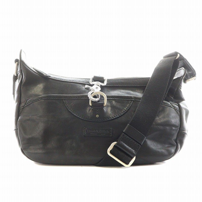 ダニエルアンドボブ ダニエル&ボブ Daniel&Bob ショルダーバッグ レザー 黒 ブラック /AN9