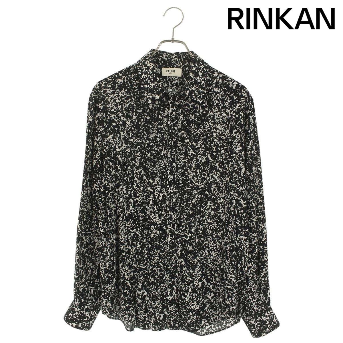 セリーヌ サイズ:38 19AW ビスコースクラシックマーブルシャツ セリーヌ 19AW 2C028371F ビスコースクラシックマーブル長袖シャツ