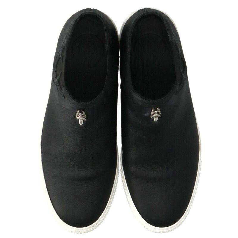 新品稀少／CHROME HEARTS ／ダガー／MIDTOP／レザースニーカー CHROME  