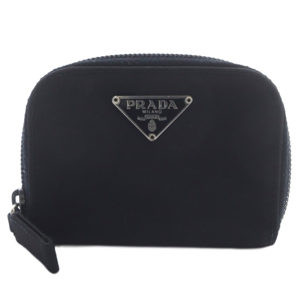プラダ PRADA コインケース 小銭入れ 三角ロゴプレート ジップ