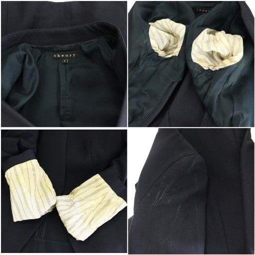 セオリー Theory TAILOR セットアップ ジャケット×パンツ ノーカラー 2