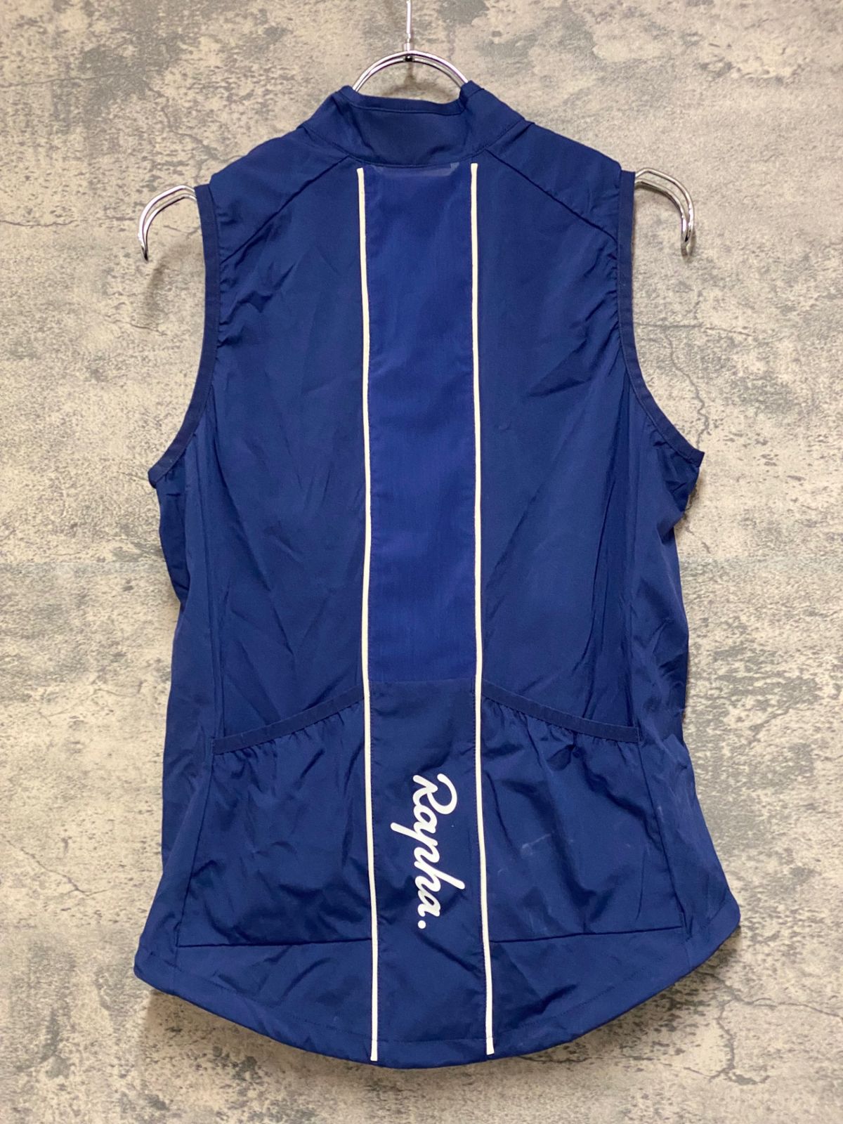 JN310 ラファ Rapha CLASSIC GILET サイクルベスト ジレ 紺 XS 汚れ