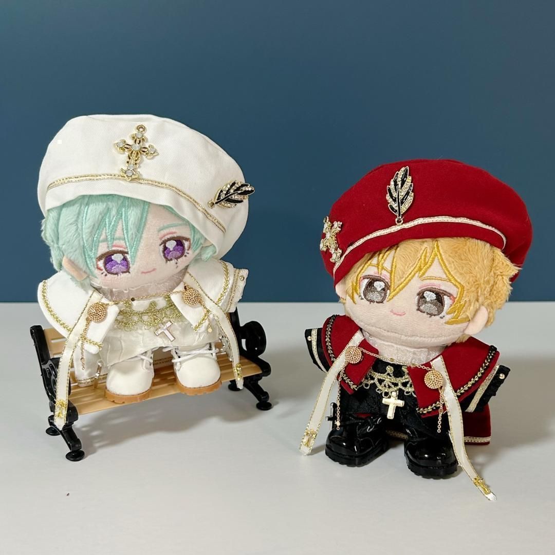 10〜12cm ぬい靴 ぬい服 いつぬい あんスタ シューズ 靴 白黒 2足