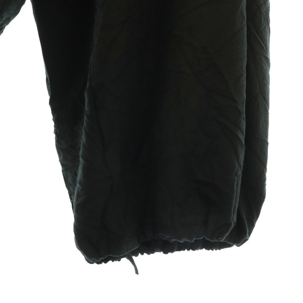 パドカレ pas de calais ウール混 ワイドイージーパンツ 36 ブラック