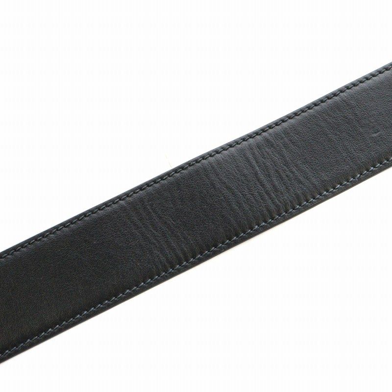 レディース プラダ PRADA レザーベルト ハトメ 34/85 黒 ブラック