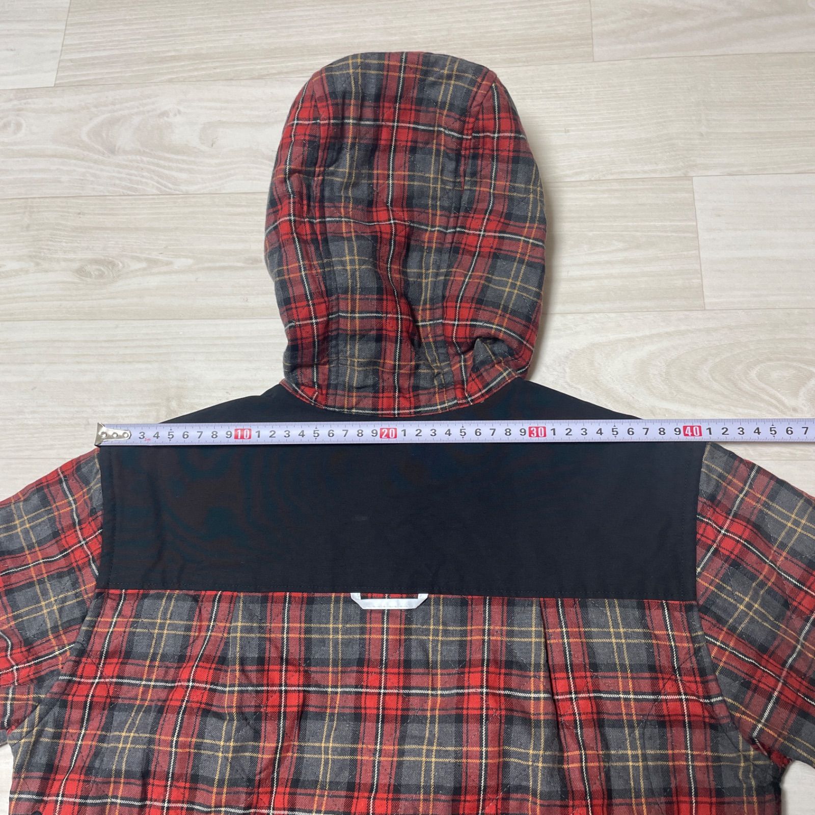 FRED PERRY フレッドペリー フード付き チェック ジャケット S - メルカリ