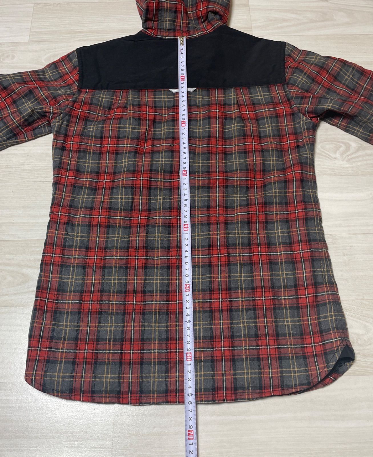 FRED PERRY フレッドペリー フード付き チェック ジャケット S - メルカリ