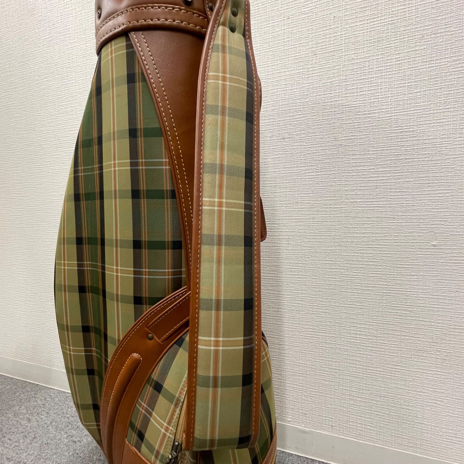 NPA】MIZUNO ミズノ ゴルフバッグ キャディバッグ チェック柄 格子柄