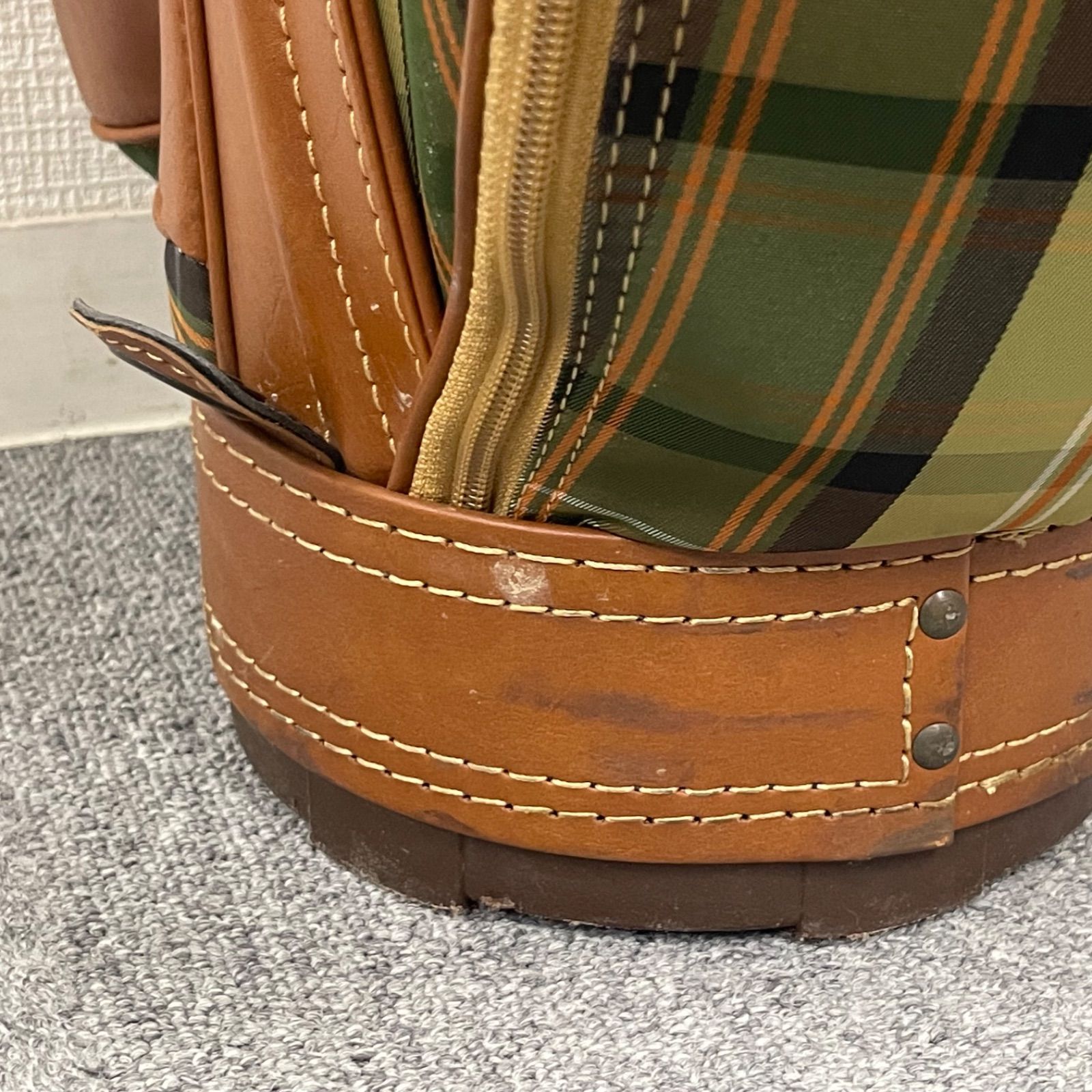 NPA】MIZUNO ミズノ ゴルフバッグ キャディバッグ チェック柄 格子柄