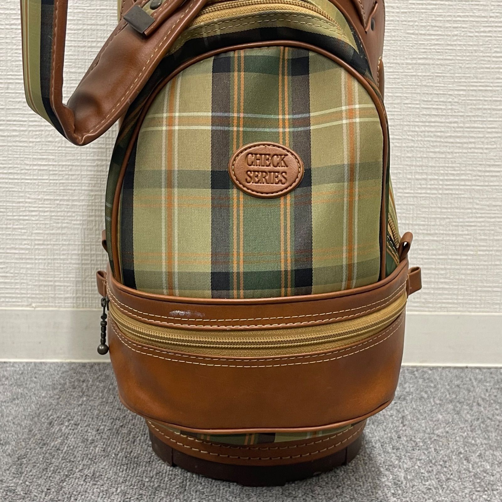 NPA】MIZUNO ミズノ ゴルフバッグ キャディバッグ チェック柄 格子柄