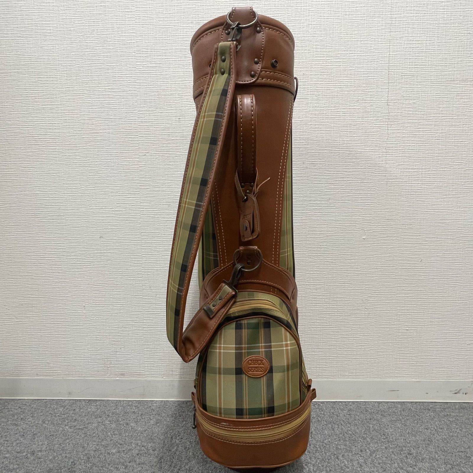 NPA】MIZUNO ミズノ ゴルフバッグ キャディバッグ チェック柄 格子柄