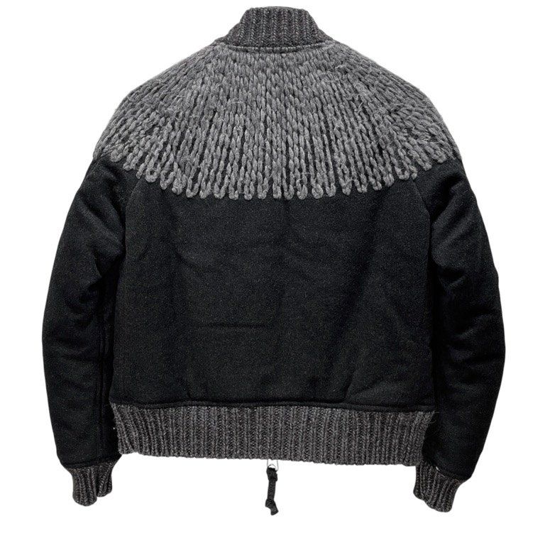 TAAKK ブルゾン TAAKK 15AW Over Knit Embroidery Blouson ウールモッサニット刺繍