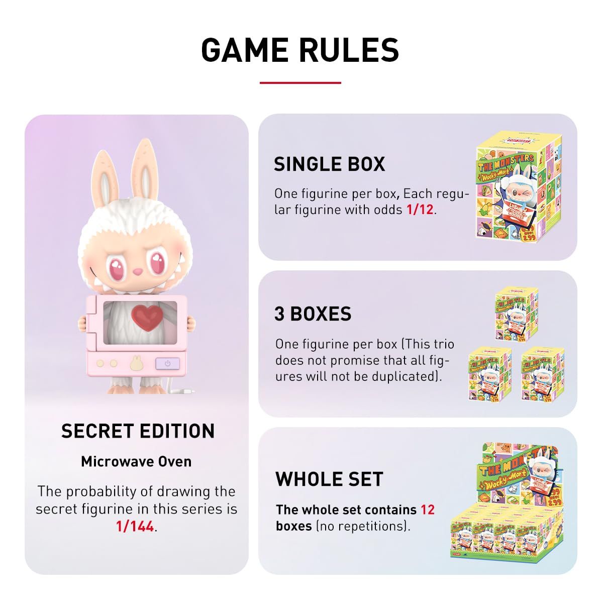 POP MART THE MONSTERS Wacky Mart シリーズ 【1ピース】 ポップマート