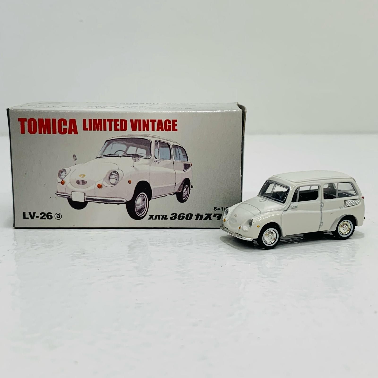 中古 1/64 LV-26a スバル360 カスタム(ホワイト) 「トミカ