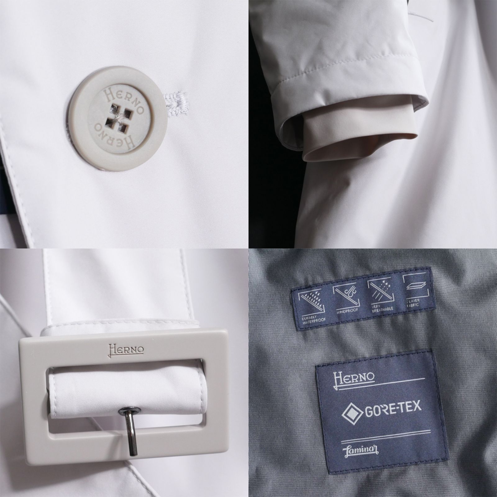 dt148○50○HERNOヘルノ○貴重なグースダウントレンチコート○GORE-TEX
