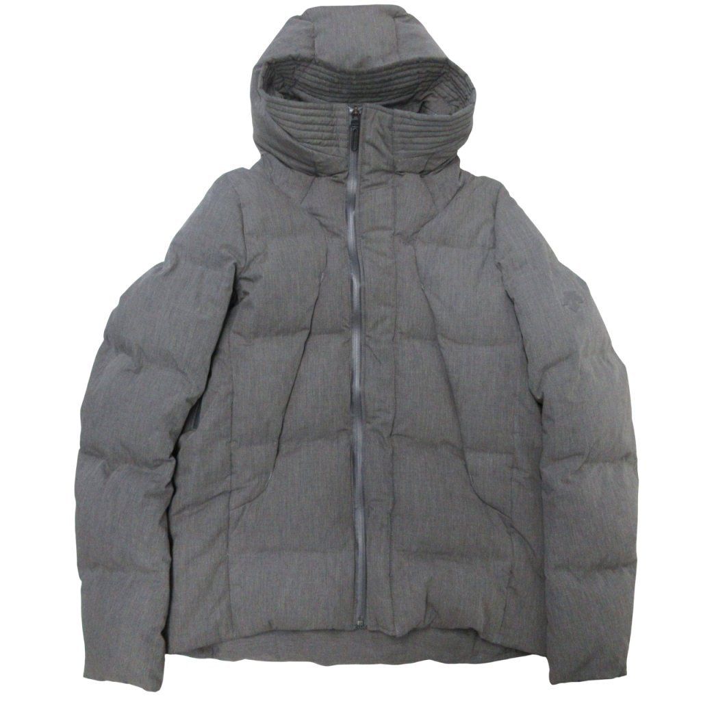 デサント×水沢ダウン☆フーデットダウンジャケット グレー DESCENTE